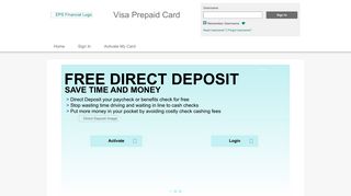 Visa Prepaid Card - Home Page - visaprepaidprocessing.com