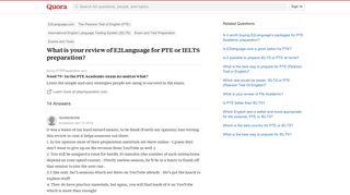 What is your review of E2Language for PTE or IELTS preparation ...