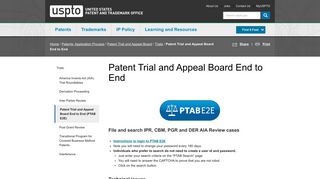 Patent Trial and Appeal Board End to End | USPTO