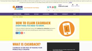 How to Claim Your Cashback - e2save