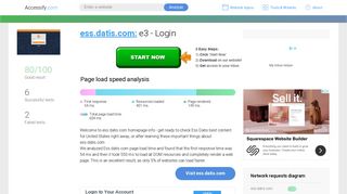 Access ess.datis.com. e3 - Login