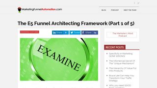 The E5 Funnel Architecting Framework (Part 1 of 5)