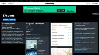 e7sports: Company Profile - Bloomberg