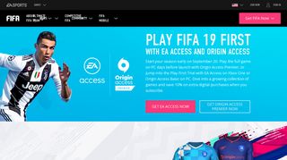 Play FIFA 19 first with EA Access & Origin Access - EA SPORTS
