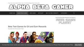 Beta Test Games for EA and Earn Rewards | Alpha Beta Gamer