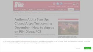 Anthem Alpha Sign Up: Closed Altpa Test coming December - How to ...