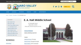 E. A. Hall Middle School - Pajaro Valley Unified School District