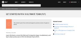 Get started in FIFA 16 Ultimate Team (FUT) - EA Help - Electronic Arts