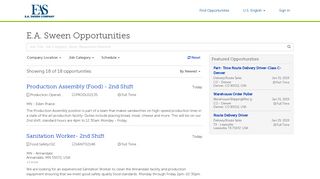EA Sween Opportunities - JobBoardView.Index.PageTitle