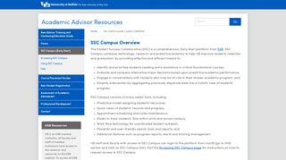 SSC Campus (Early Alert) | Academic Advisor Resources