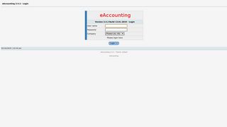 eAccounting 2.4.2 - Login - Phastor