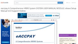 eaccpay A Comprehensive HRMS System SYSTEM USER MANUAL ...