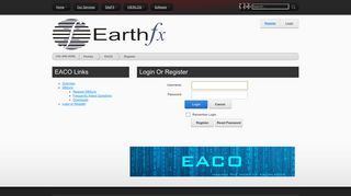 EarthFX > Portals > EACO > Register