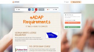 eADAP Requirements | Smore Newsletters for Education