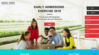 Early Admissions Exercise 2018 - Ngee Ann Polytechnic