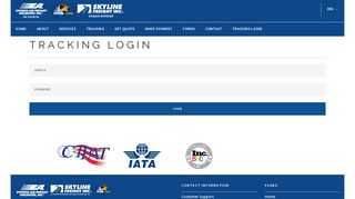 Tracking Login | EAF Platform - Express Air Freight