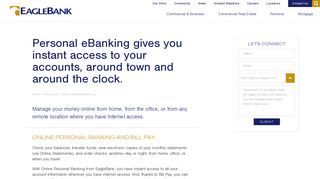Personal Online Mobile Banking in Washington, DC ... - EagleBank