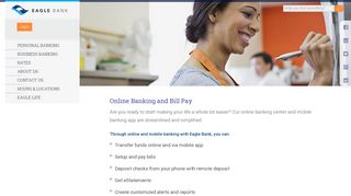 Eagle Bank - Personal Banking - Online Banking and Billpay