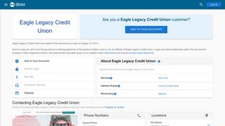 Eagle Legacy Credit Union: Login, Bill Pay, Customer Service and ...