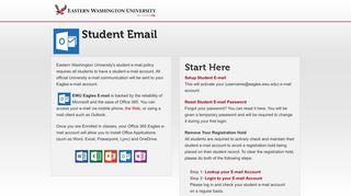 EWU Student Email - Students - Eastern Washington University