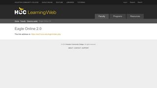 Eagle Online 2.0 — HCC Learning Web