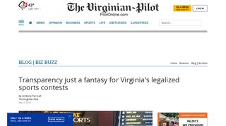 Transparency just a fantasy for Virginia's legalized sports contests ...