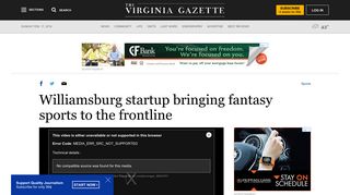 Williamsburg startup bringing fantasy sports to the frontline - The ...
