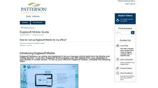 Eaglesoft Mobile Guide - pattersonsupport.custhelp.com. - Service