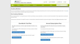 Subscribe to the EAL - Evidence Analysis Library