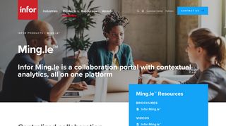 Infor Ming.le™ Platform | Team Collaboration with Contextual ...