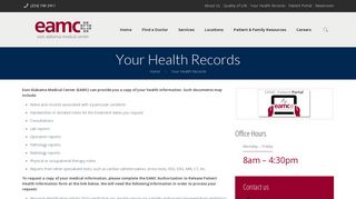 Your Health Records – East Alabama Medical Center