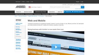 Web and Mobile | Anixter