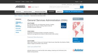 General Services Administration (GSA) | Anixter
