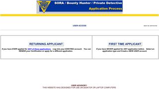 Security Agency and Instructor and Officer Application Process
