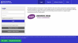 Login | Early Excellence Assessment Tracker