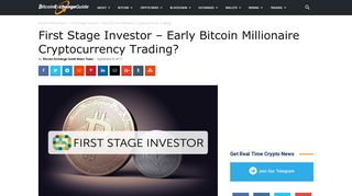 First Stage Investor Review - Early Bitcoin Millionaire Cryptocurrency ...