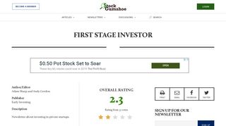 First Stage Investor | Stock Gumshoe
