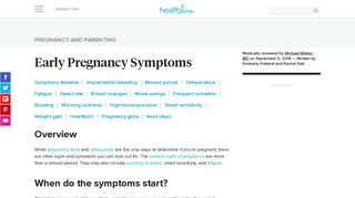 Pregnancy Symptoms: 15 Early Signs That You May Be Pregnant