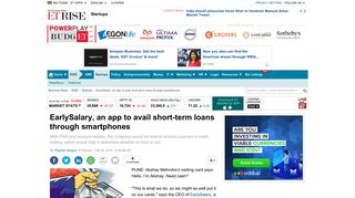 EarlySalary, an app to avail short-term loans through smartphones ...