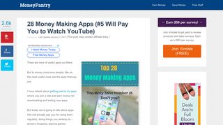 28 Money Making Apps (#5 Will Pay You to Watch YouTube ...