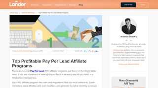 PPL: Top 7 Pay Per Lead Affiliate Programs to Join Today | Lander