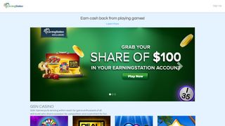 Earn cash back from playing games! - EarningStation