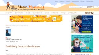 Earth-Baby Compostable Diapers | Marin Mommies