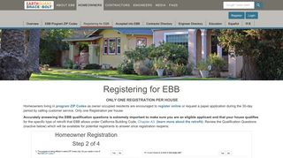 Registering for EBB - Earthquake Brace + Bolt