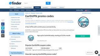 EarthVPN promo codes January 2019 | finder.com