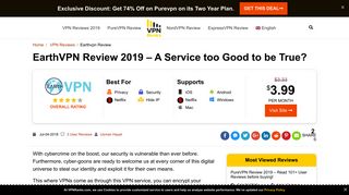 EarthVPN Review 2019 – A Service too Good to be True?