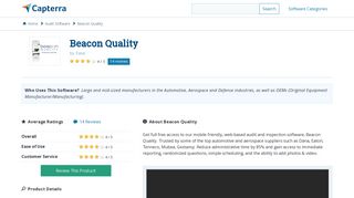 Beacon Quality Reviews and Pricing - 2019 - Capterra