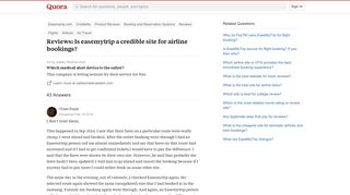 Reviews: Is easemytrip a credible site for airline bookings? - Quora
