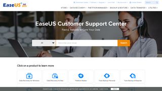 EaseUS Support Center - Welcome to EaseUS Customer Service and ...