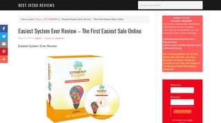 Easiest System Ever Review – The First Easiest Sale Online